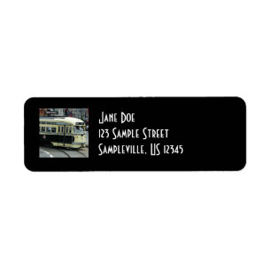 San Francisco Cable Car Return Address Label