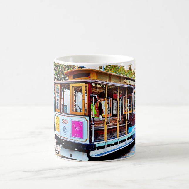 SAN FRANCISCO CABLE CAR SOUVENIR COFFEE MUG (Center)