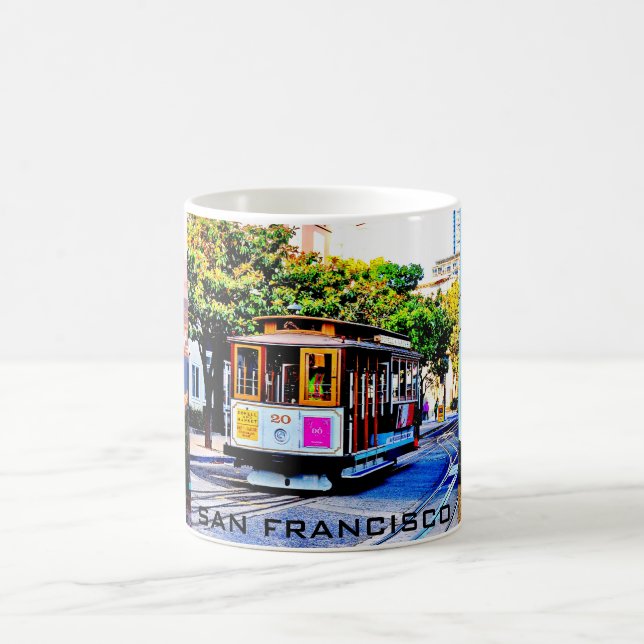 SAN FRANCISCO CABLE CAR SOUVENIR COFFEE MUG (Center)