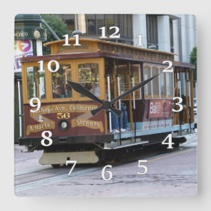 San Francisco Cable Car Wall Clock