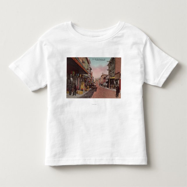 San Francisco, CADirt Road View of Chinatown Toddler T-Shirt (Front)