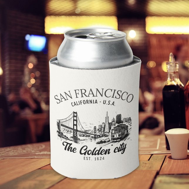 San Francisco Cal | Golden Gate Landscape Can Cooler (Creator Uploaded)