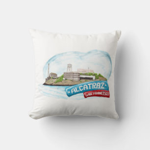 San Francisco Califorina Landmarks Cushion