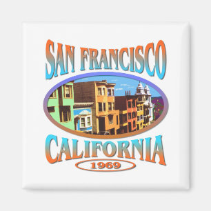 San Francisco California 1969 Magnet
