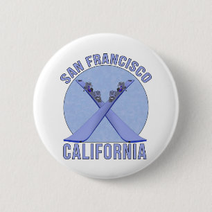 San Francisco, California 6 Cm Round Badge