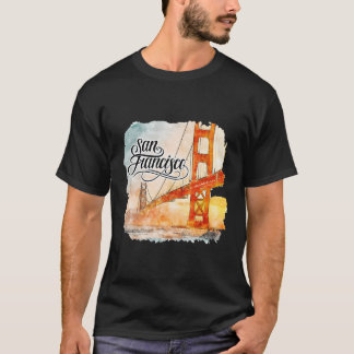 San Francisco California America Skyline T-Shirt