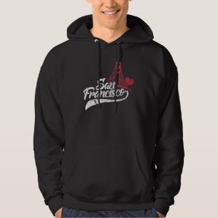 San Francisco California Bridge Ca Usa Travel Dist Hoodie