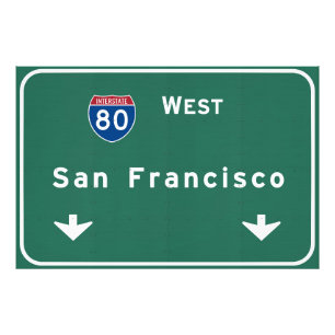 San Francisco California ca Interstate Highway : Photo Print