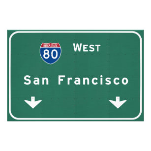 San Francisco California ca Interstate Highway : Photo Print