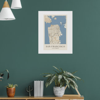 San Francisco California City Map Poster | Minimal