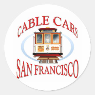 San Francisco California Gift Classic Round Sticker