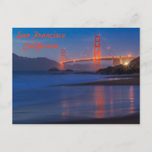 San Francisco California Golden Gate Bridge Postcard