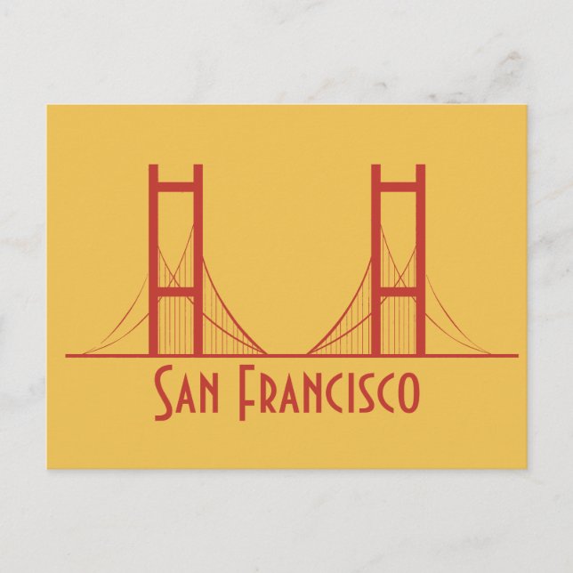 San Francisco California Golden Gate Bridge Postcard (Front)
