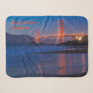 San Francisco California Golden Gate Bridge Sherpa Blanket