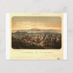 San Francisco California in 1860 Postcard