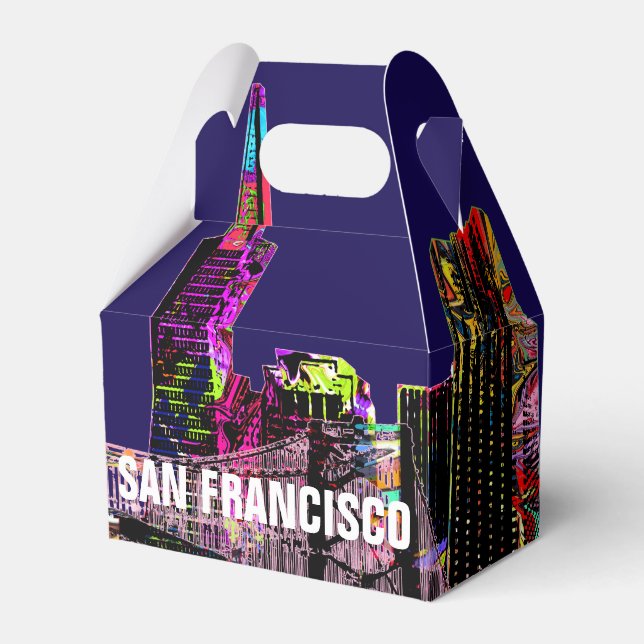 San Francisco, California in graffiti Favour Box (Front Side)