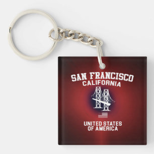 San Francisco California Key Ring