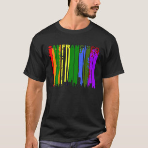San Francisco California LGBTQ Gay Pride Rainbow S T-Shirt