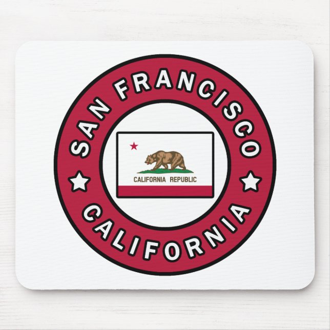 San Francisco California Mouse Pad (Front)