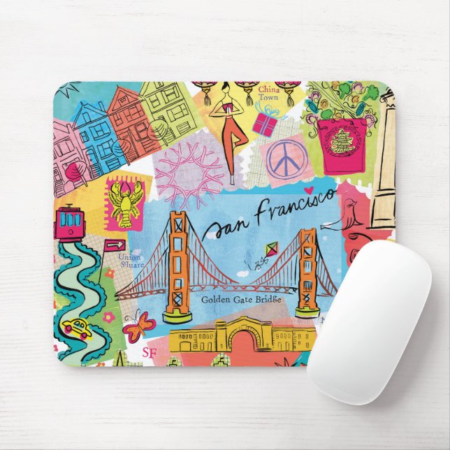 San Francisco, California Mouse Pad (With Mouse)