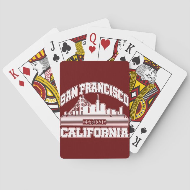 San Francisco,California Playing Cards (Back)