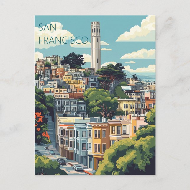 San Francisco California Postcard (Front)