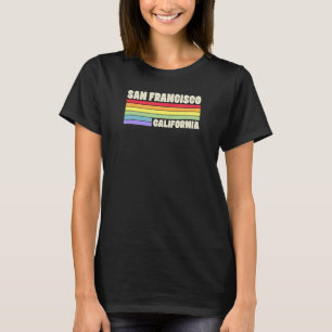 San Francisco California Pride Rainbow Flag Gay Pr T-Shirt