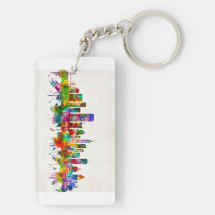 San Francisco California Skyline Key Ring