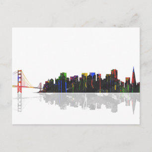 San Francisco California Skyline Postcard
