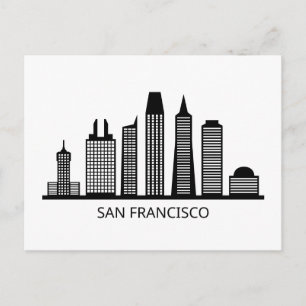 San Francisco California Skyline Postcard