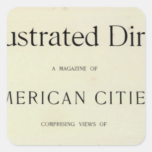 San Francisco California Square Sticker