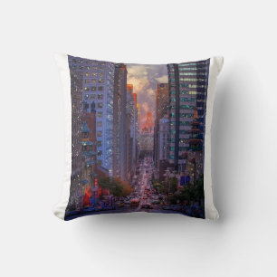 San Francisco California Street Skyline Glitter Cushion