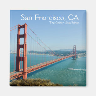 San Francisco California The Golden Gate Bridge Magnet