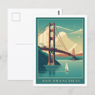 San Francisco California USA Famous Travel Place Postcard