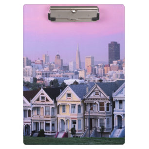 San Francisco, California. View of Victorian Clipboard