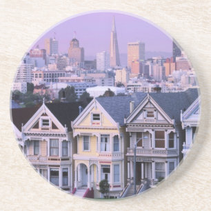San Francisco, California. View of Victorian Coaster