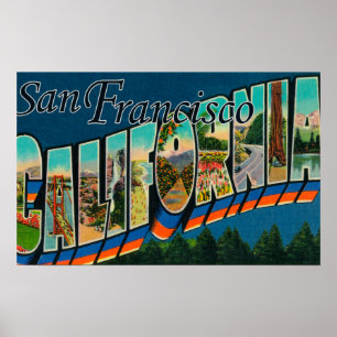 San Francisco, CaliforniaLarge Letter Scenes Poster
