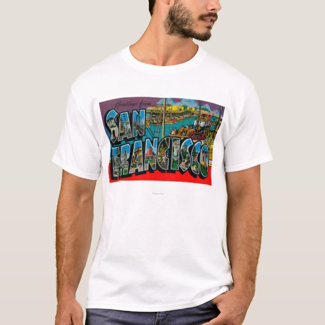 San Francisco, CaliforniaLarge Letter Scenes T-Shirt (Front)