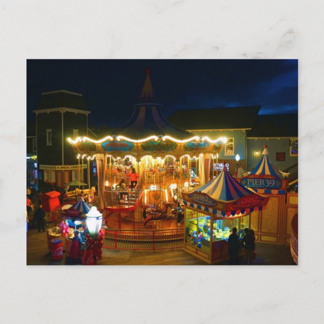 San Francisco Carousel Pier 39 #2-1 Postcard (Front)