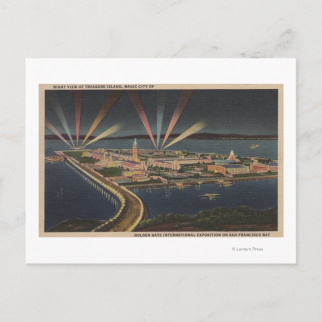 San Francisco, CATreasure Island at Intl Expo Postcard (Front)