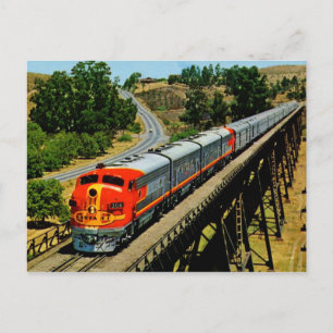 San Francisco Chief Train en Route Vintage Postcard