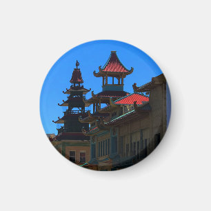 San Francisco Chinatown #10 Round Magnet