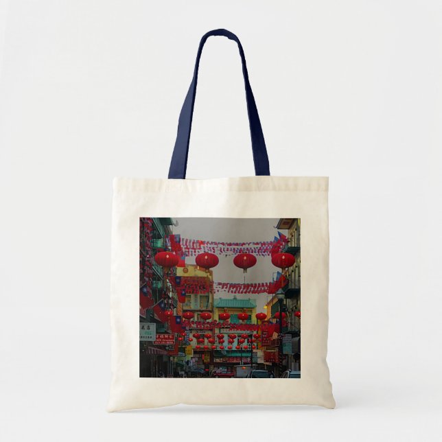 San Francisco Chinatown Lanterns #4 Tote Bag (Front)