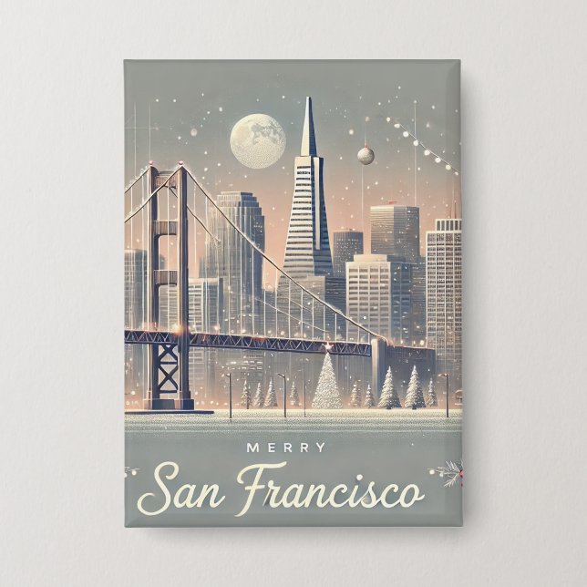 San Francisco Christmas Card | Golden Gate Bridge (Front)