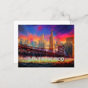 San Francisco City By The Bay  Postcard