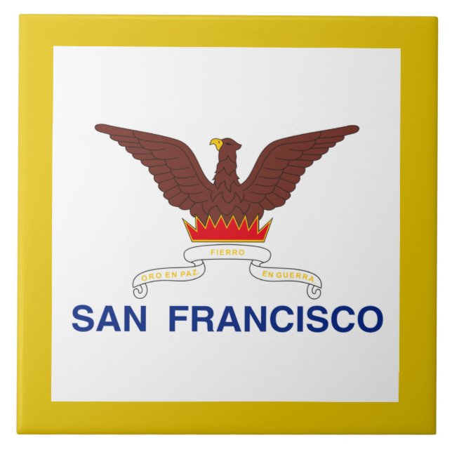 San Francisco city flag Ceramic Tile (Front)