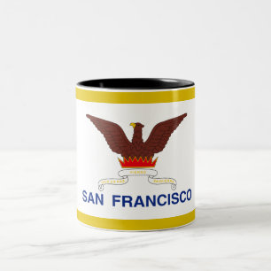San Francisco city flag Two-Tone Coffee Mug