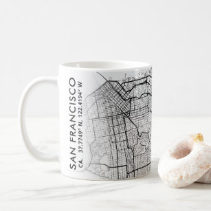 San Francisco City Map   Coffee Mug