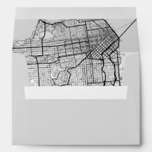 San Francisco City Map Envelope