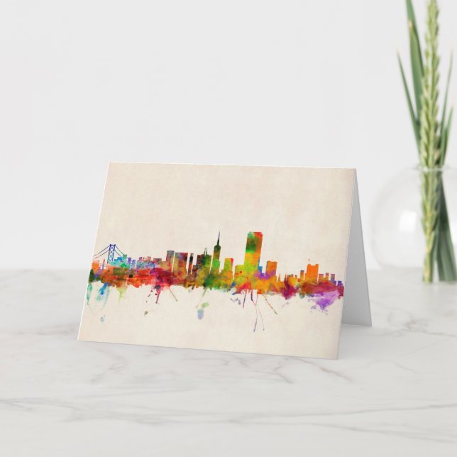 San Francisco City Skyline Card (Front)